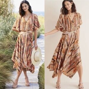 Soft Surroundings Cyra Dress Asymmetrical Midi